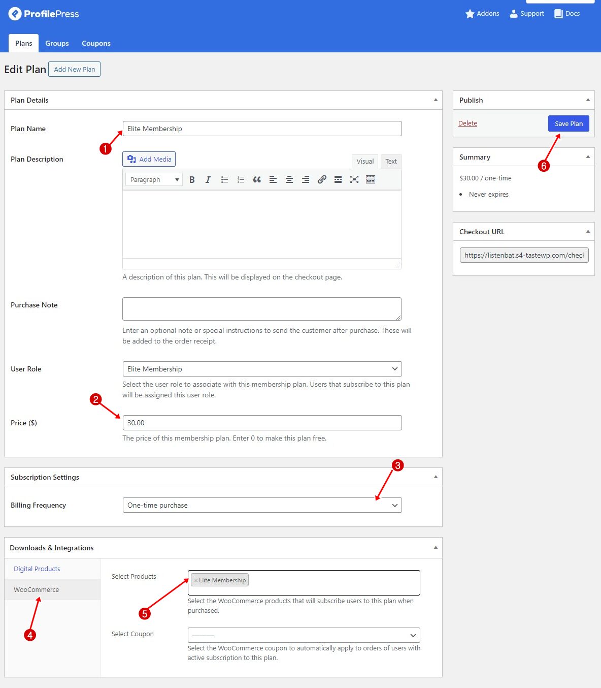 WooCommerce Membership Site: Creating membership plan